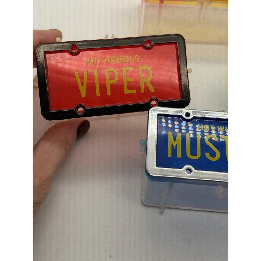 Vtg Hot Wheels 1996 License Plate Series Cuda Firebird Mustang Viper Set of 4
